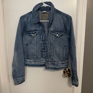Levis Denim Trucker Jacket Medium Wash Women's Size small(039)